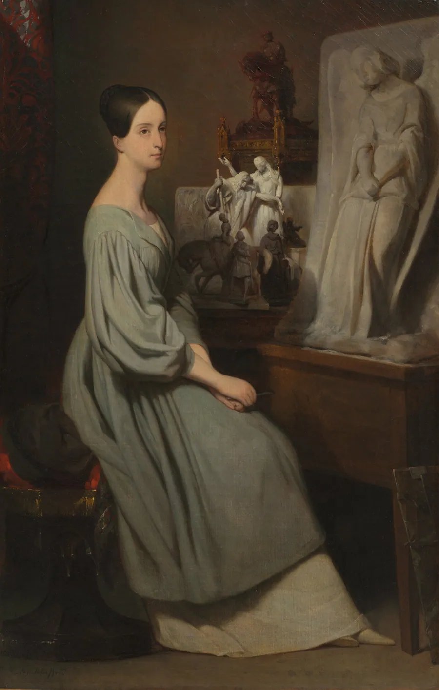 Princess Marie d'Orléans in Her Studio by Ary Scheffer