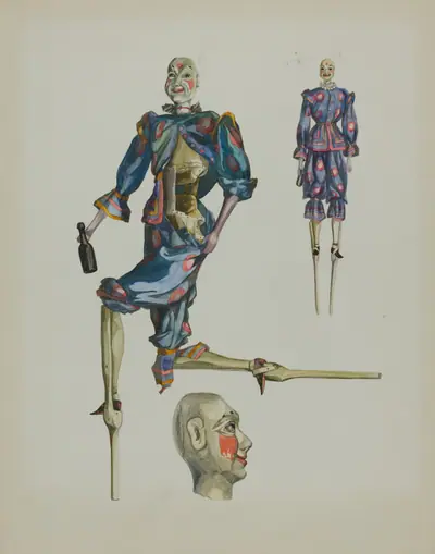 "Drunken Clown" Puppet