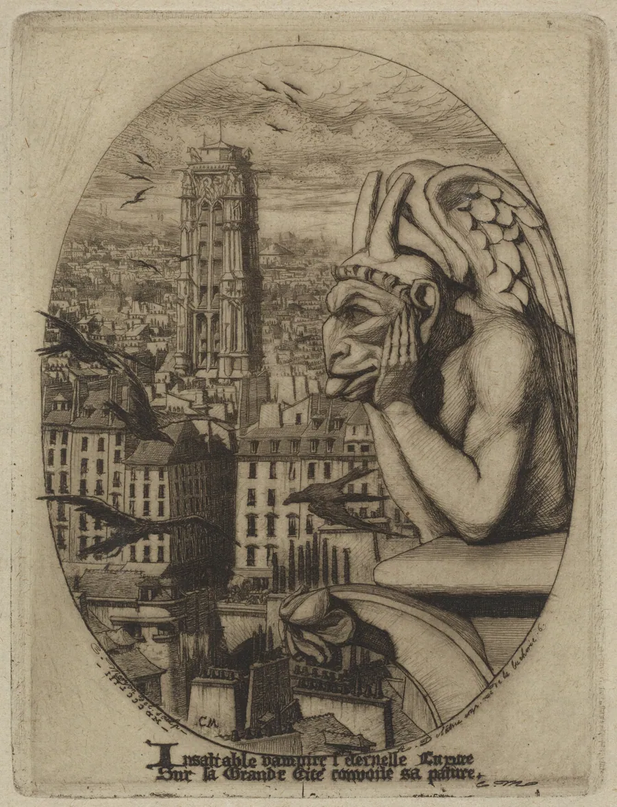 Le stryge (The Vampire) by Charles Meryon