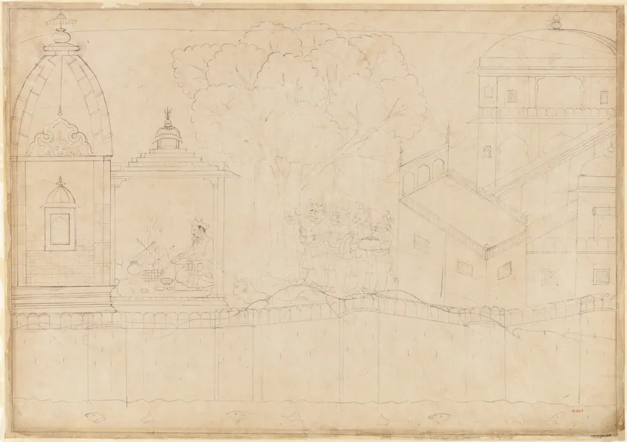 Drawing by Manaku