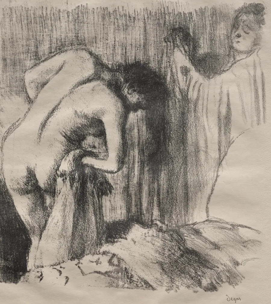 After the Bath III by Edgar Degas