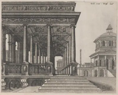 A Hall with Ionic Columns