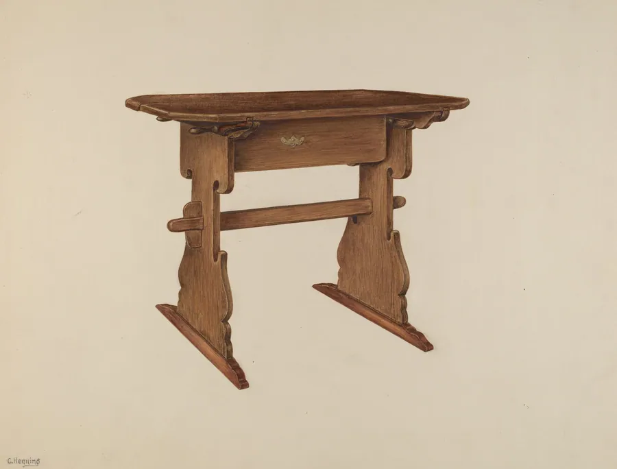 Trestle Table by Charles Henning