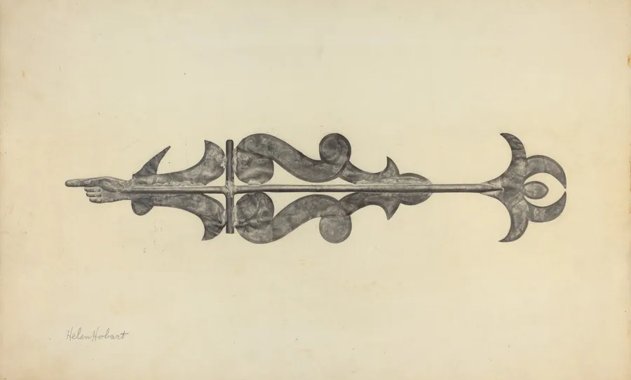 Weather Vane - Scroll with Index by Helen Hobart