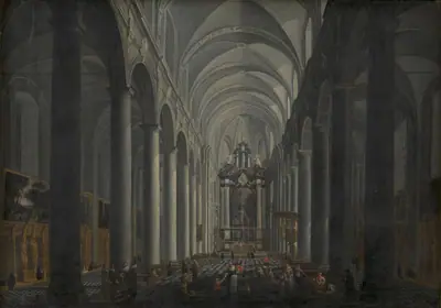 Det indre af Jesuitterkirken i Brugge