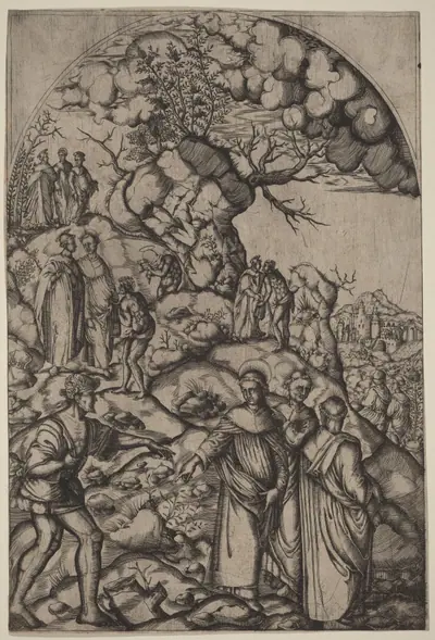 Saint Filippo Benizzi Healing a Beggar
