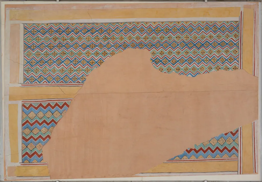 Ceiling on the South Side of the Transverse Hall of Nakht's Offering Chapel by Lancelot Crane