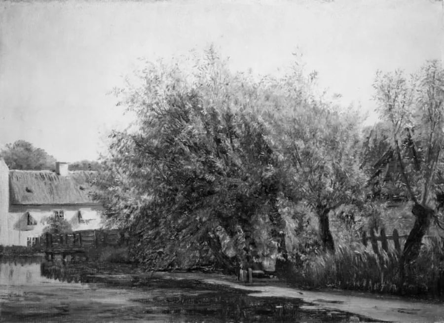 Parti fra knivfabrikken ved Råvaddam by Godfred Christensen