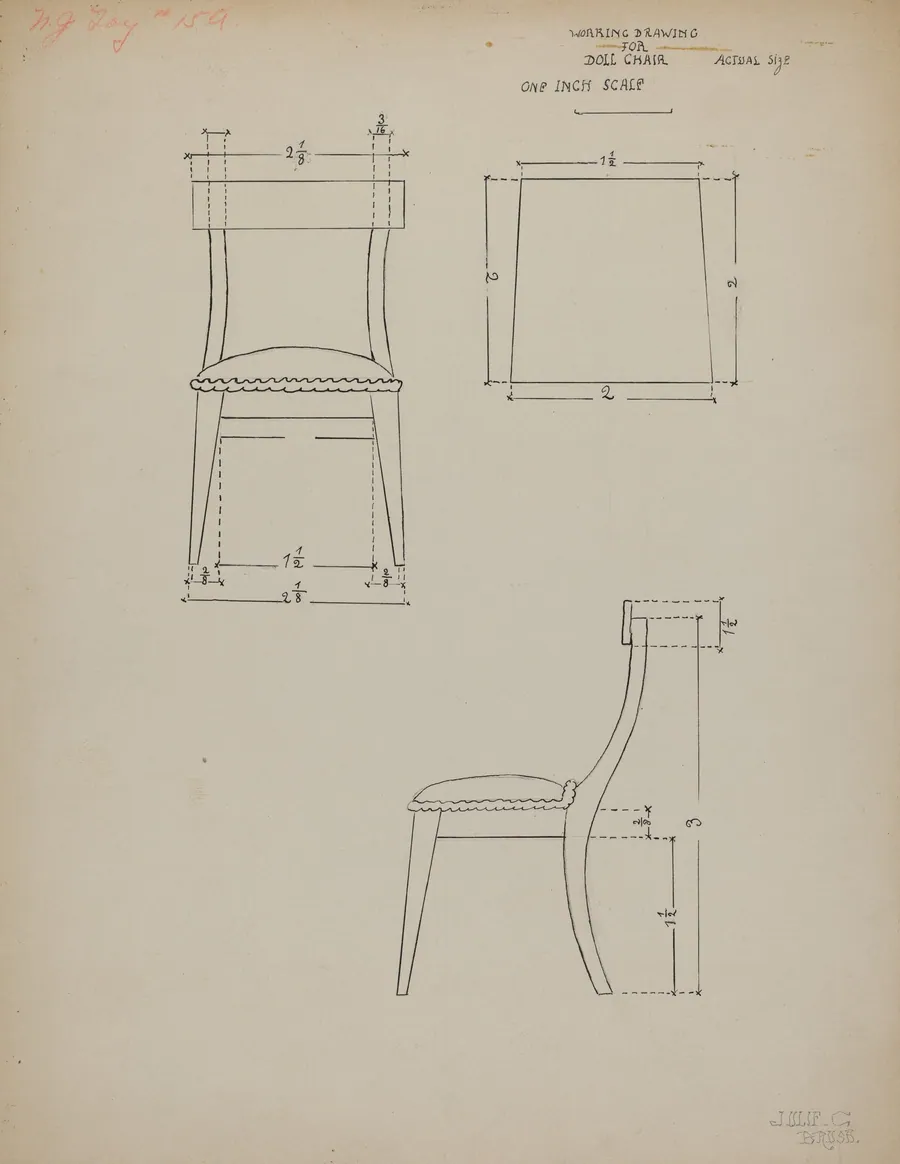 Doll Chair by Julie C. Brush