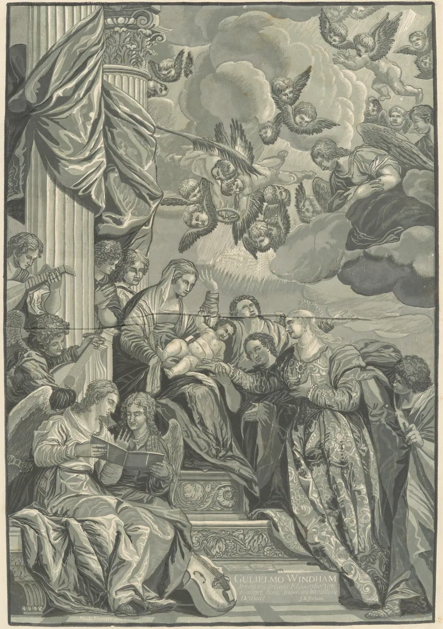 Mystic Marriage of Saint Catherine by John Baptist Jackson