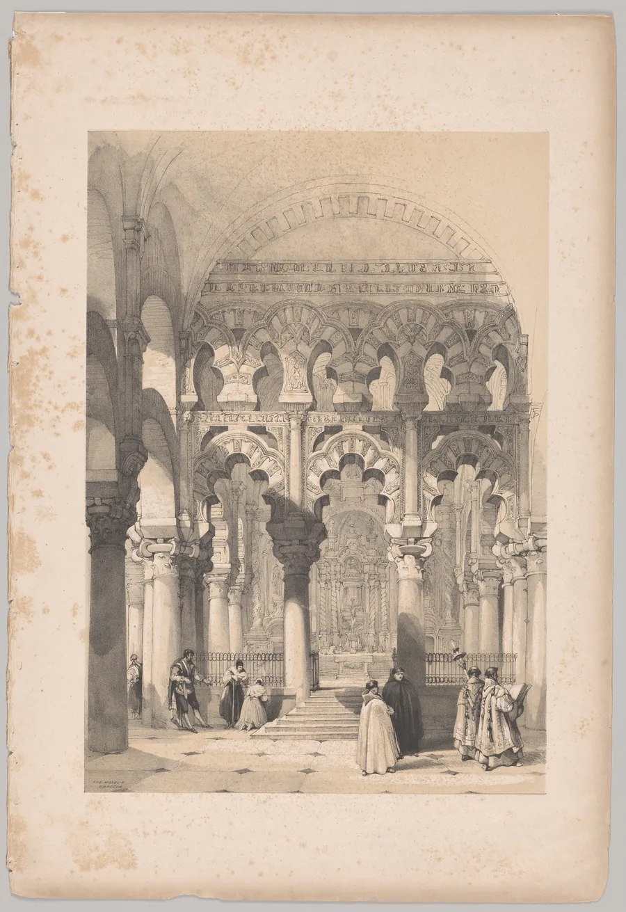 Picturesque Sketches in Spain: The Mosque, Cordova by Thomas Shotter Boys
