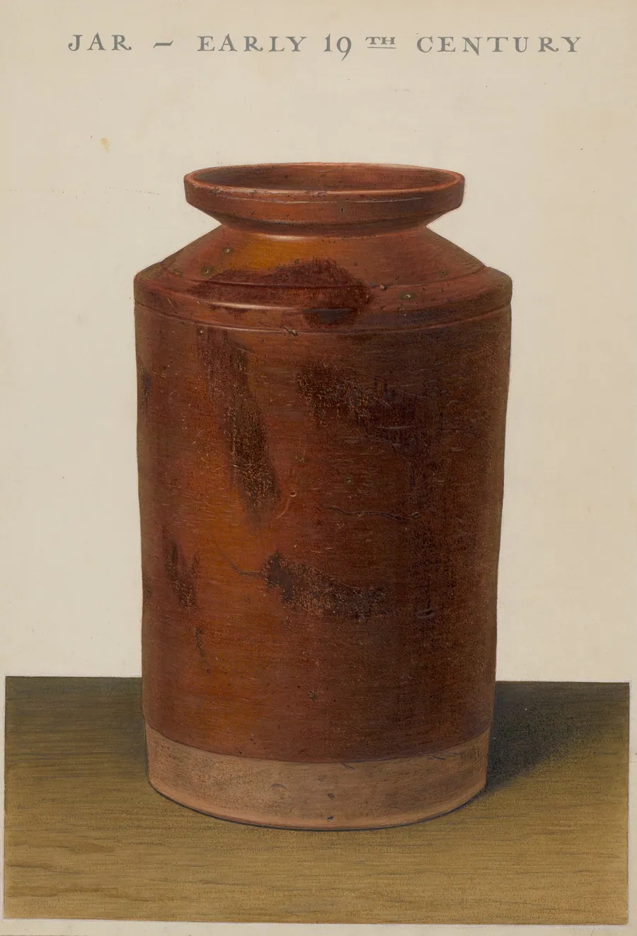Red Glazed Preserve Jar by Alfred Parys