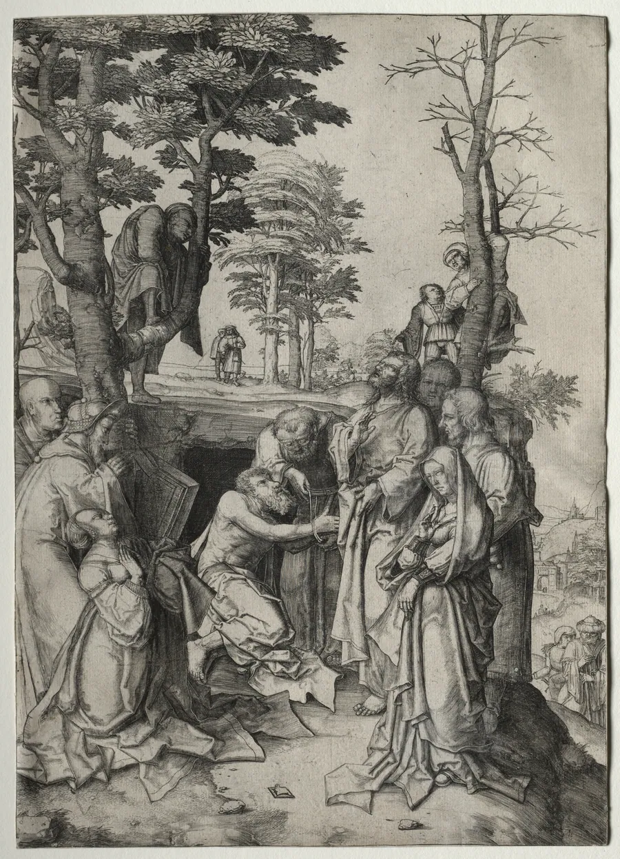 The Raising of Lazarus by Lucas van Leyden