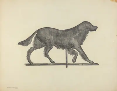 Weather Vane - Setter Dog