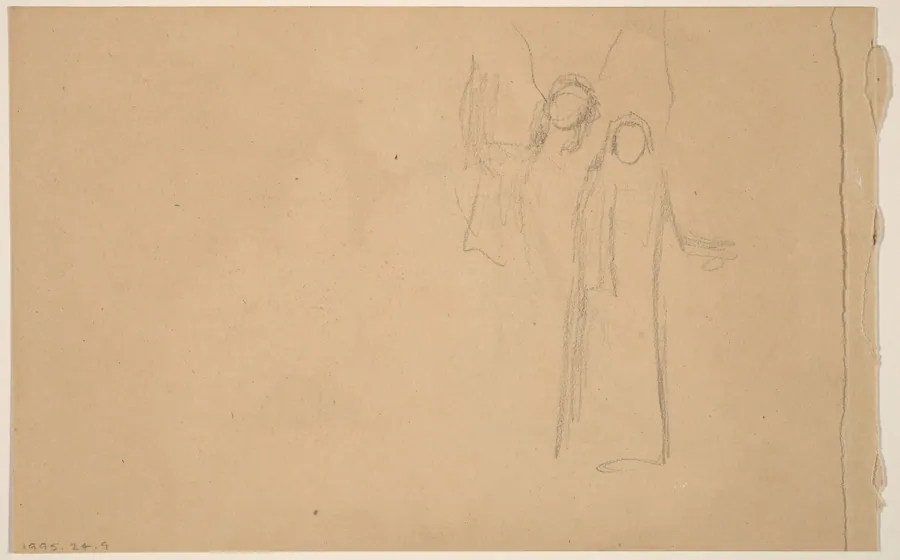 Study of Figures [verso] by Charles Sprague Pearce