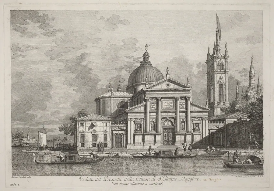 Veduta del Prospetto della Chiesa di S. Giorgio Maggiore by Joseph Wagner