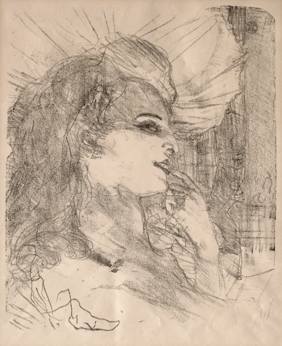 Portraits of Actors and Actresses: Thirteen Lithographs: Anna Held by Henri de Toulouse-Lautrec
