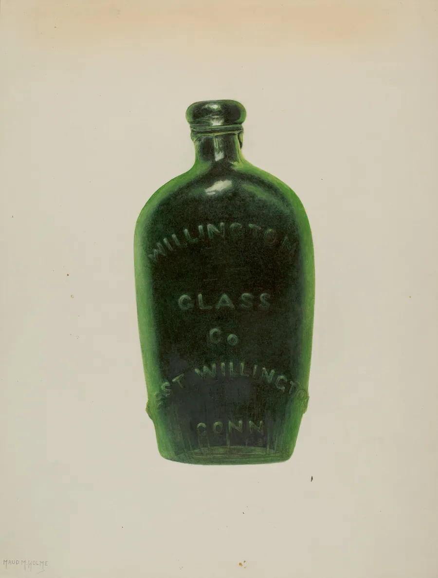 "Liberty" Glass Bottle by Maud M. Holme