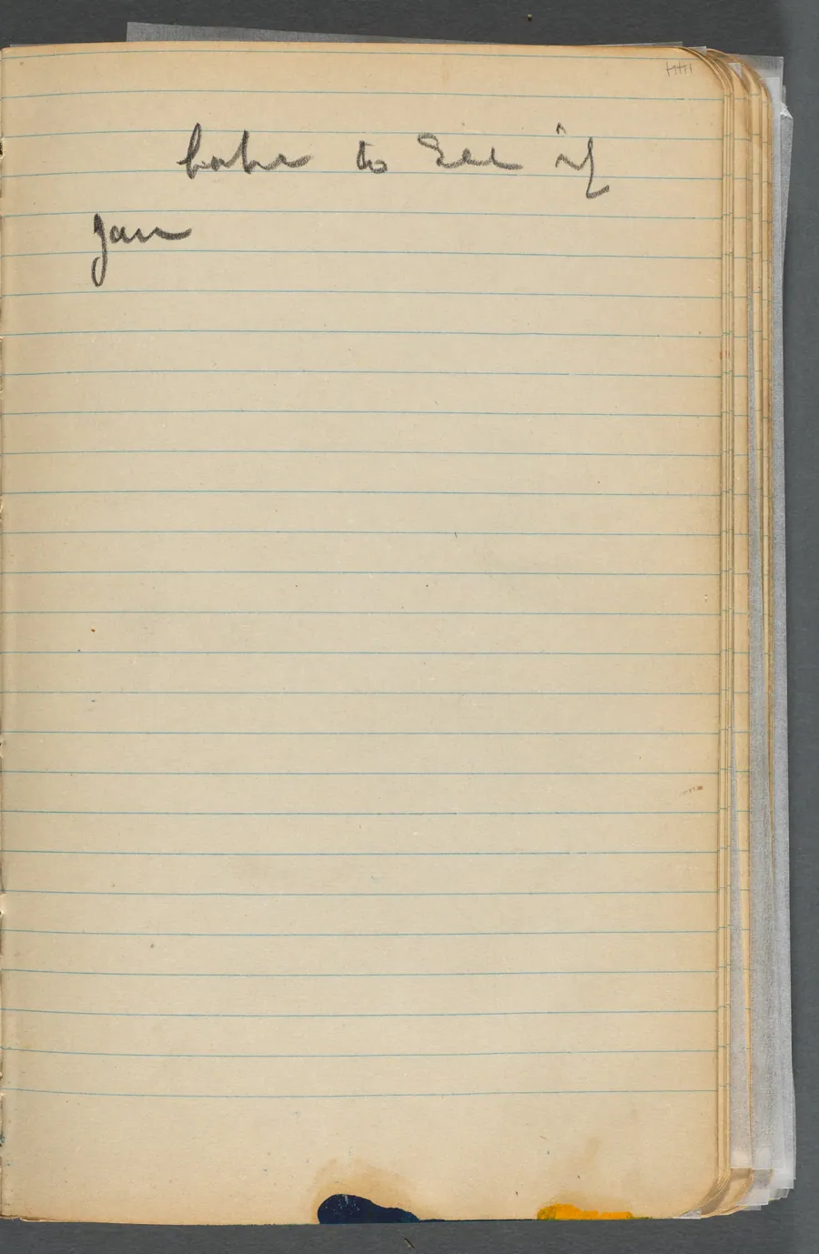 Sketchbook, page 144: Notes by Maurice Prendergast