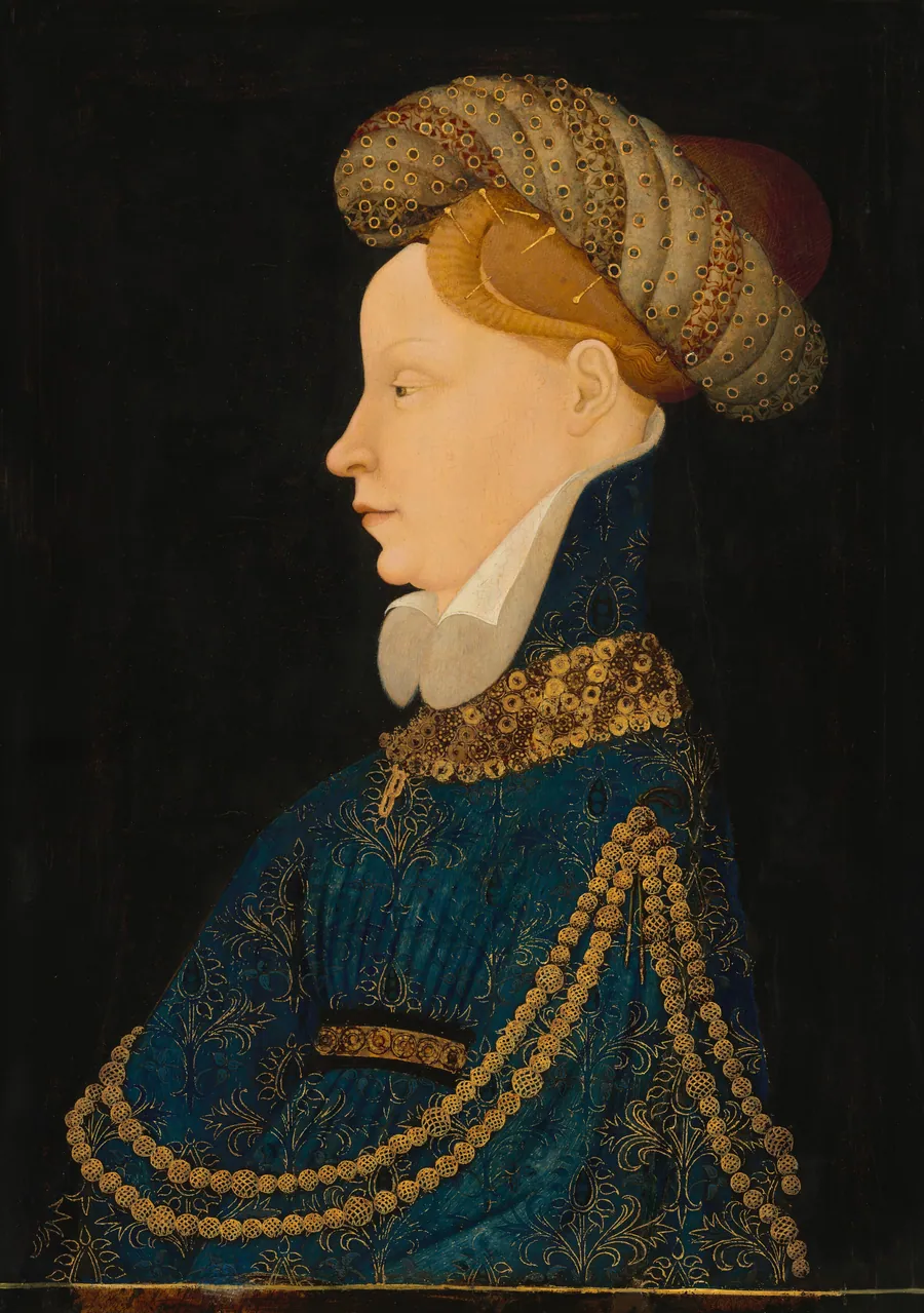 Profile Portrait of a Lady by Franco-Flemish 15th Century