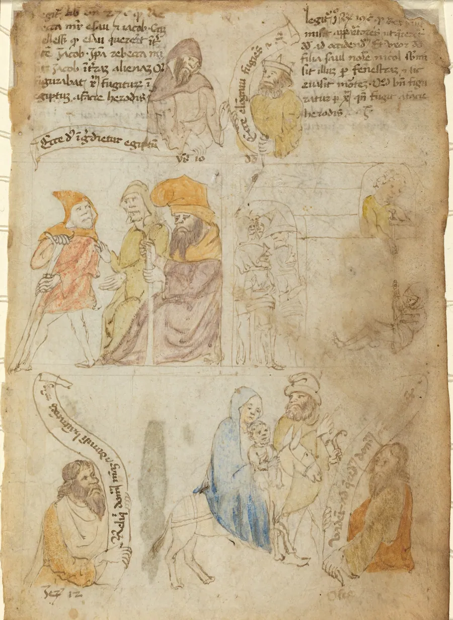 The Flight into Egypt [recto] by Italian 15th Century