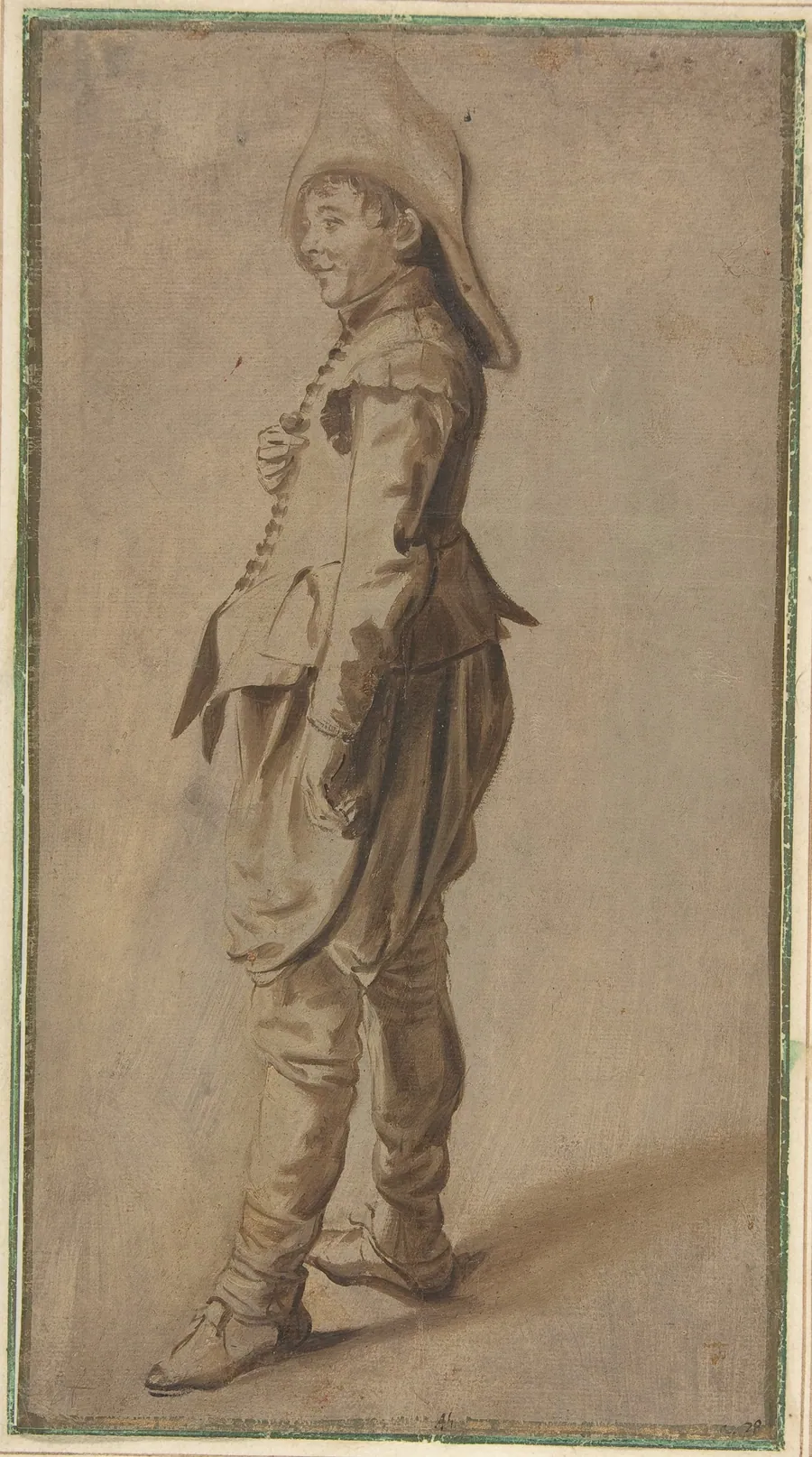 Study of a Standing Youth in a Hat by Dirck Hals