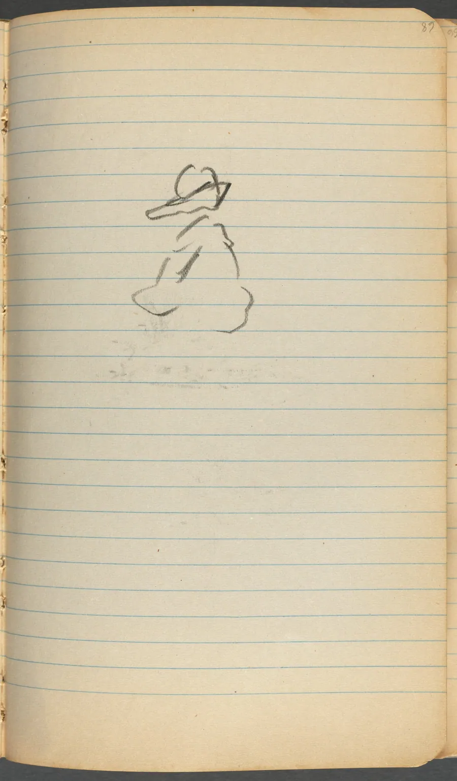 Sketchbook, page 068: Figure by Maurice Prendergast
