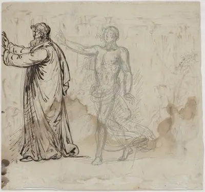 Three Figures [verso]