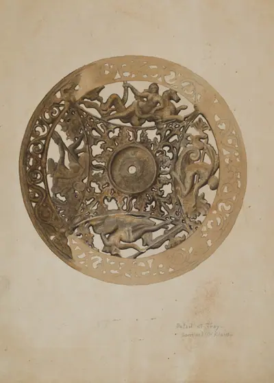 Mirror Stand: Detail of Saucer