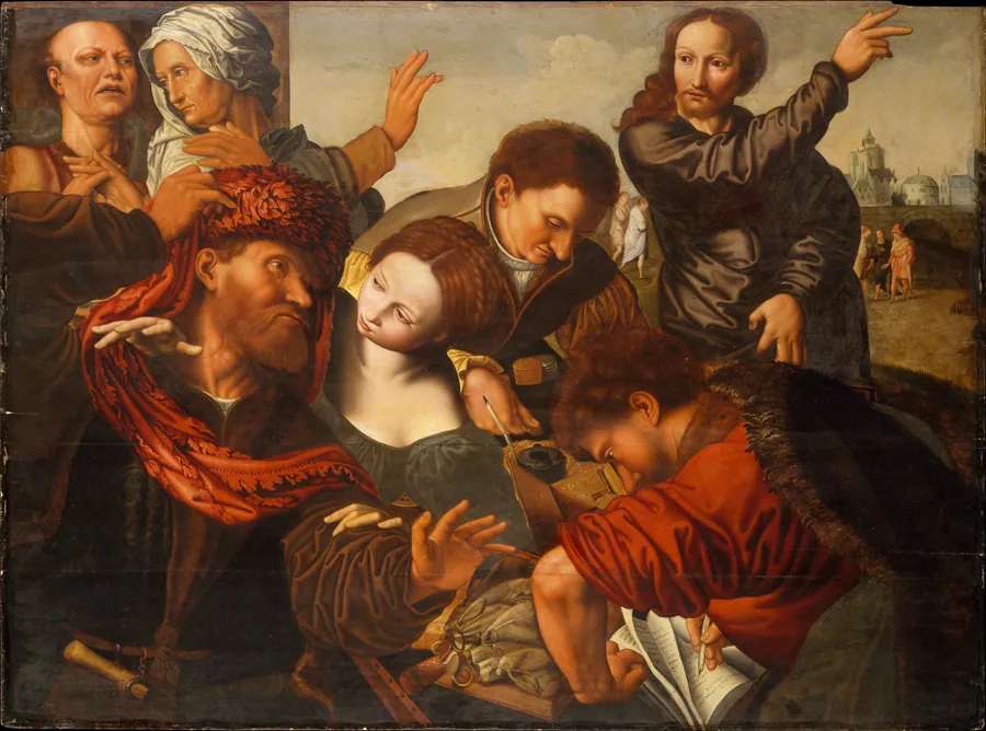 The Calling of Saint Matthew by Jan Sanders van Hemessen