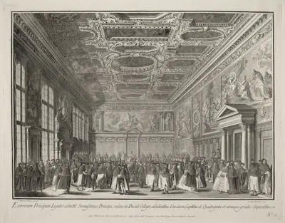 Reception by the Doge of Foreign Ambassadors in the Sala del Collegio