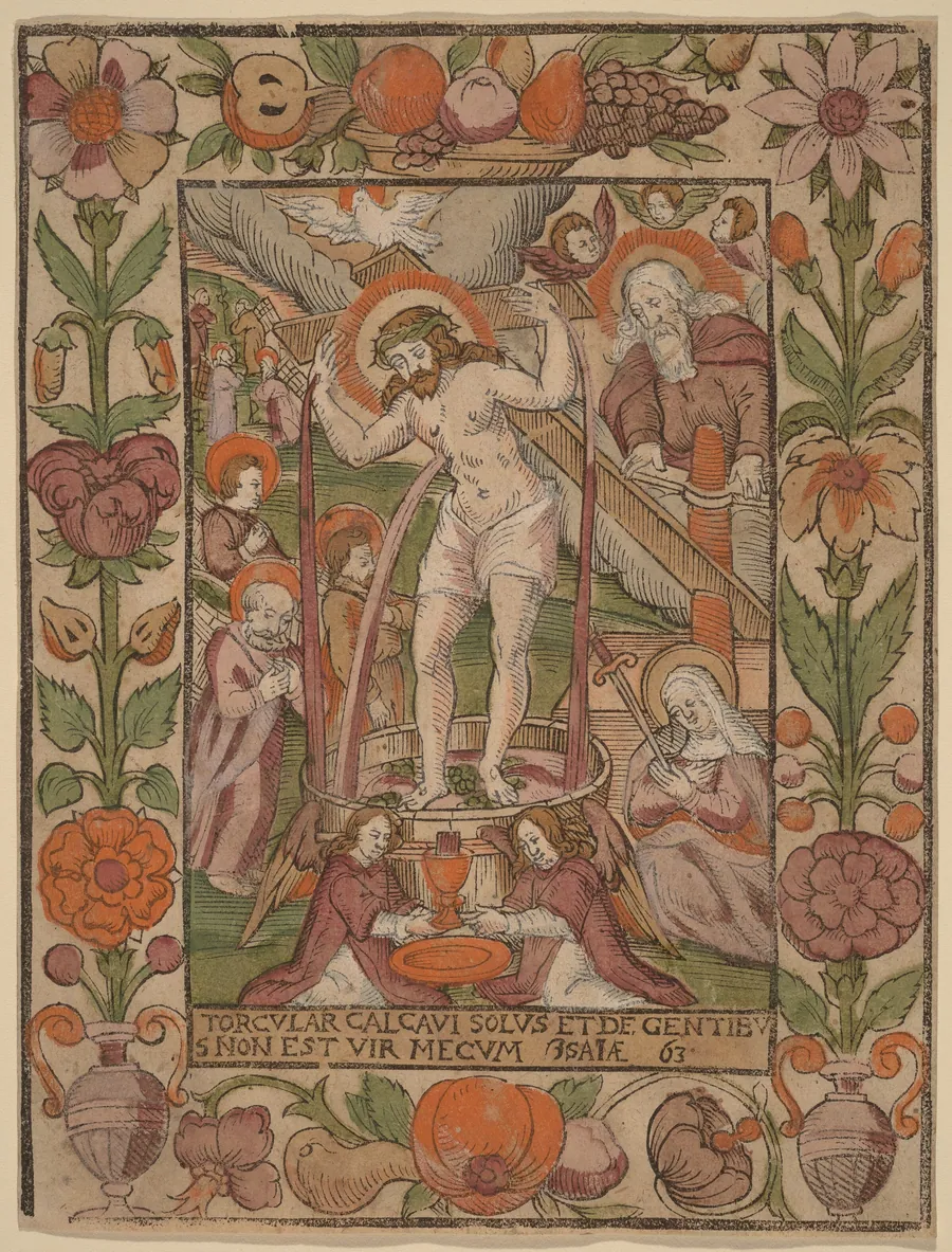 Christ in the Wine Press by Netherlandish 16th Century
