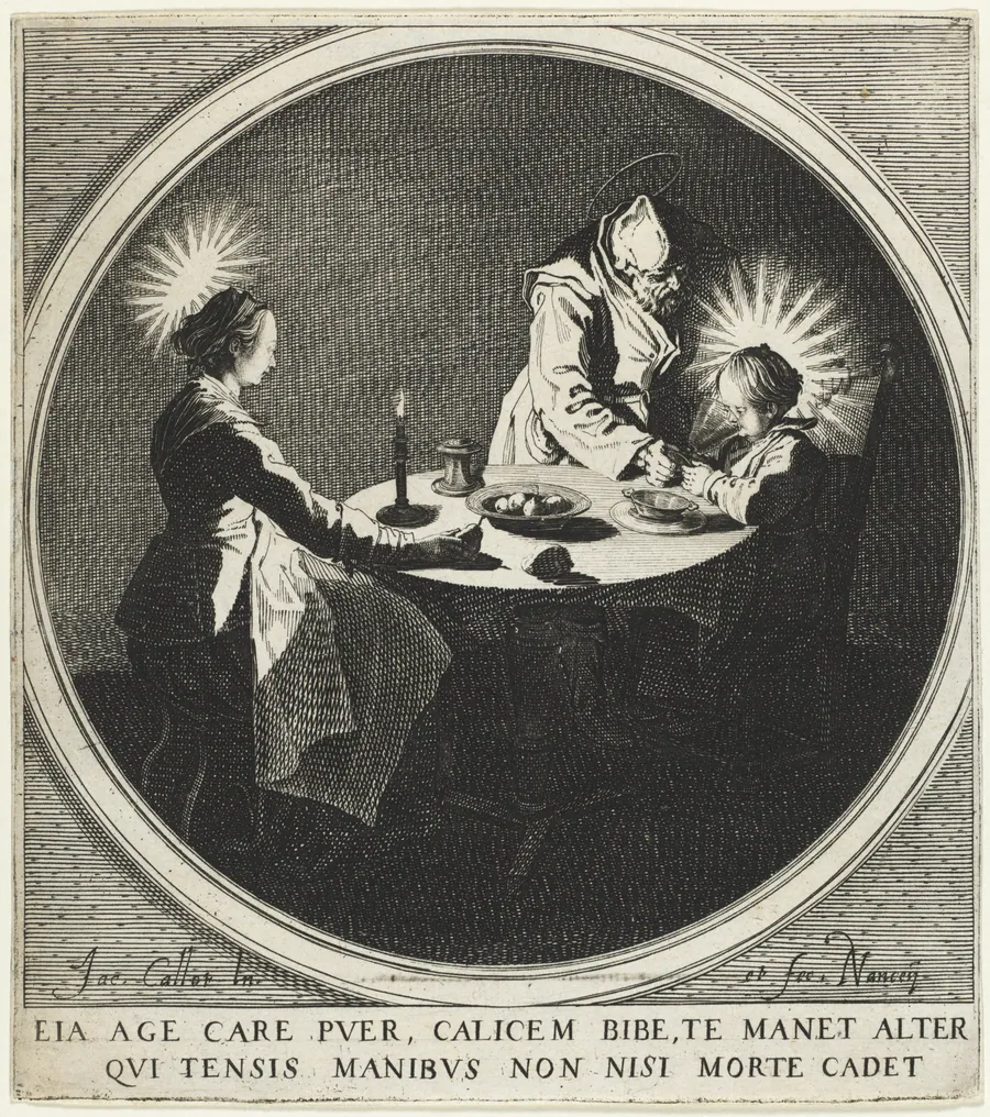 The Blessing (Le Bénédicité) also known as The Holy Family at Table by Jacques Callot