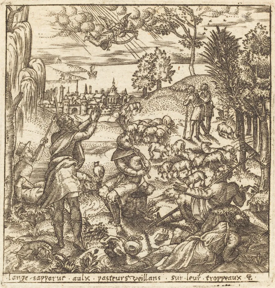 The Annunciation to the Shepherds by Léonard Gaultier