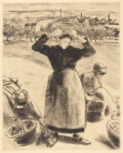 Gathering Potatoes (Recolte de pommes de terre)