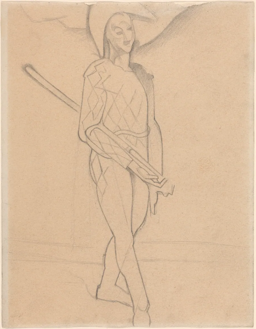 Harlequin by Juan Gris
