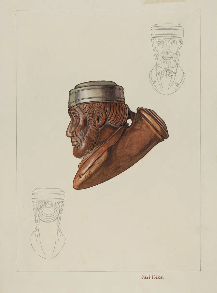 Pipe Head: Lincoln by Carl Keksi