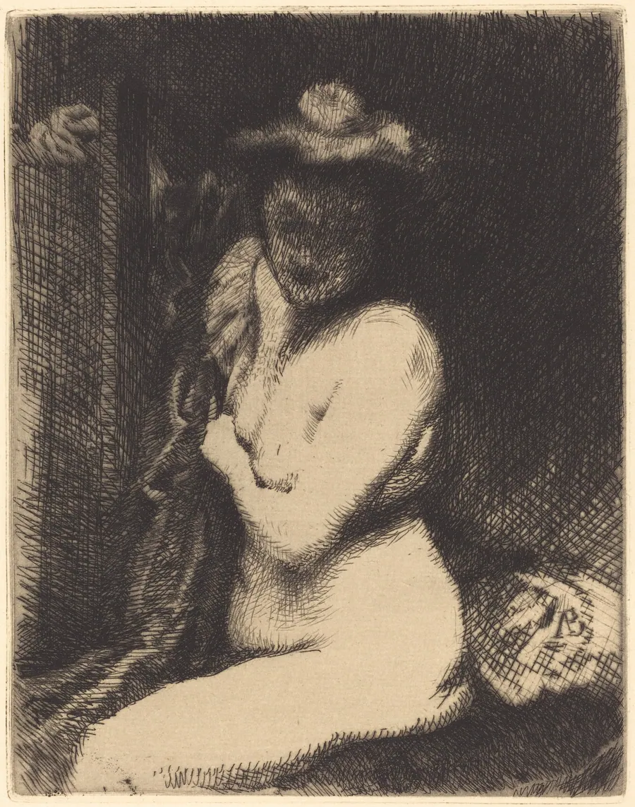 Woman at Her Toilette (La toilette) by Albert Besnard