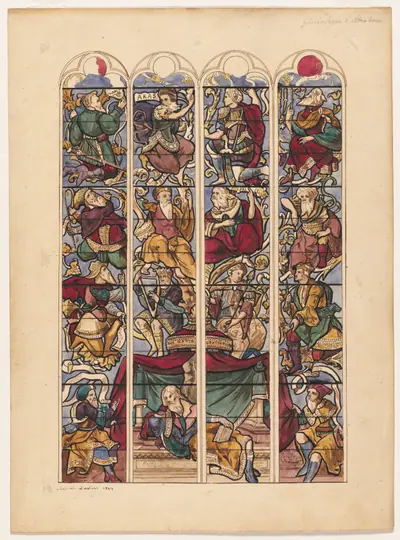 Study for Four Stained Glass Windows "Généalogie d'Abraham"