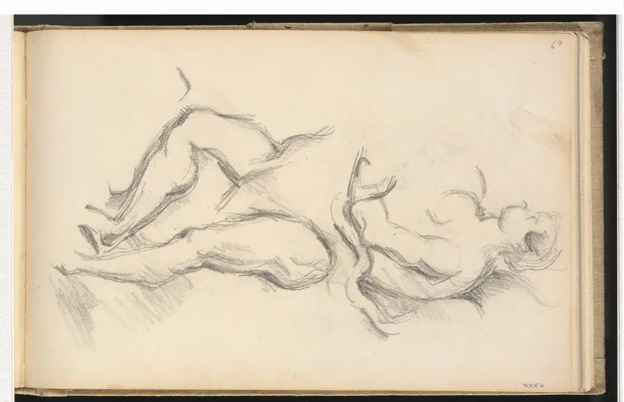 Study of the Allegorical Figure of the Genius of Health from Rubens' "The Birth of Louis XIII at Fontainbleau" by Paul Cezanne
