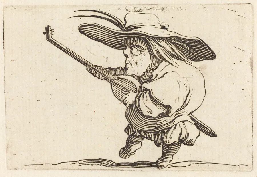 The Lute Player by Jacques Callot