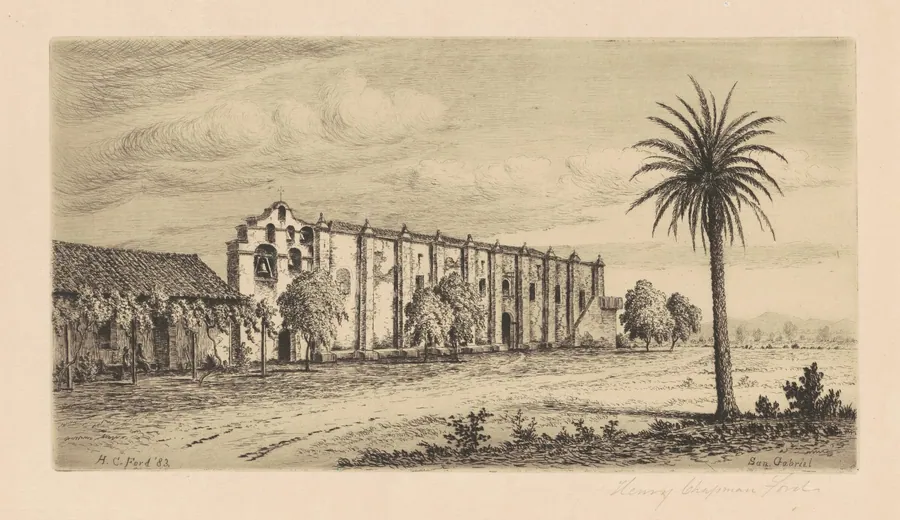 Mission San Gabriel Arcángel by Henry Chapman Ford