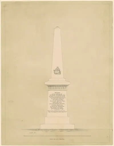 Design for a Monument in Memory of George B. Doane