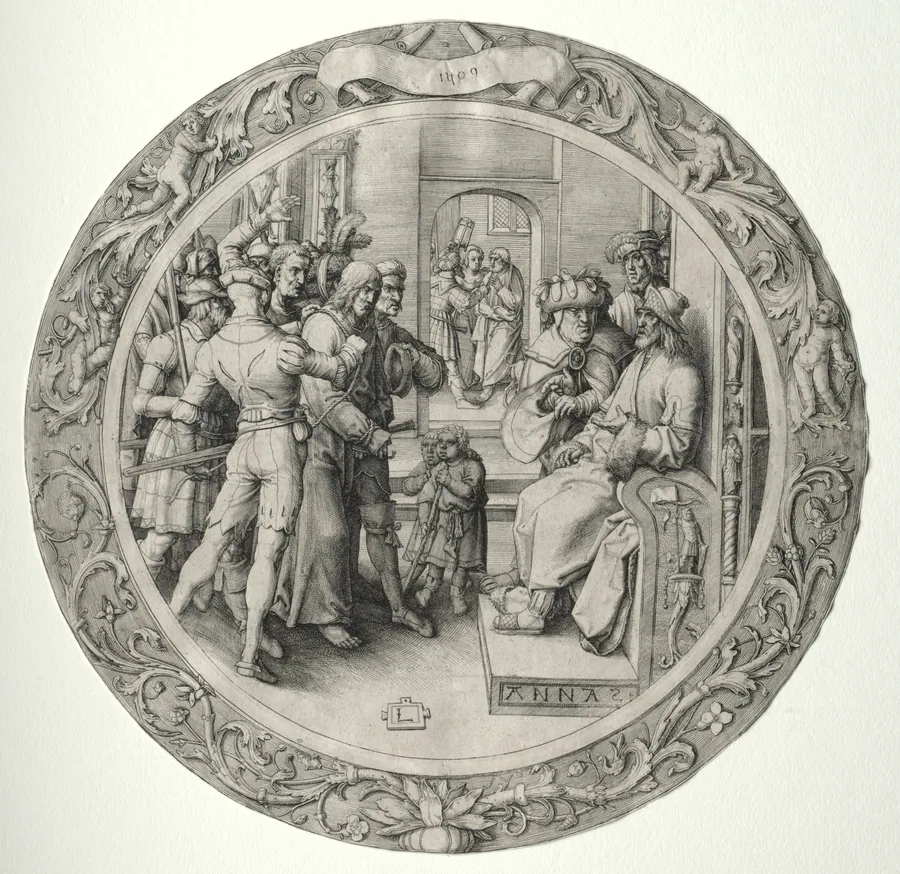 The Round Passion: Christ before the High Priest by Lucas van Leyden
