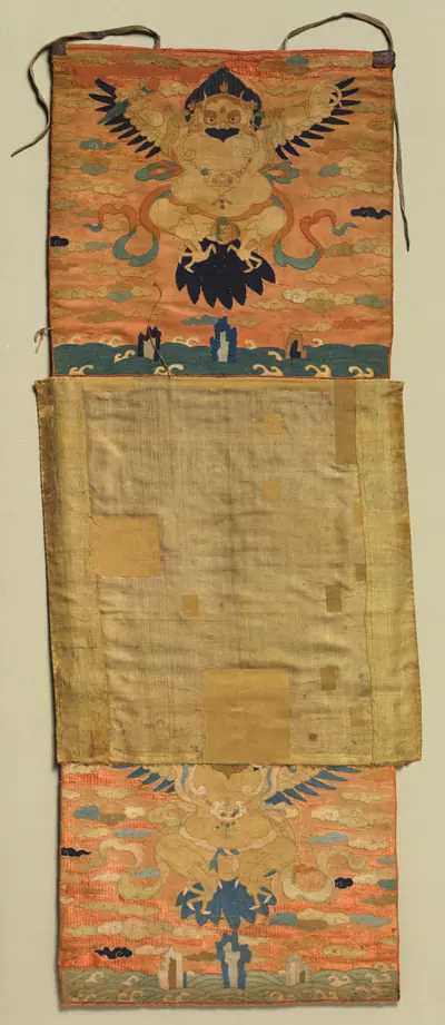 Vajrapani Embroidered Mount with Garuda