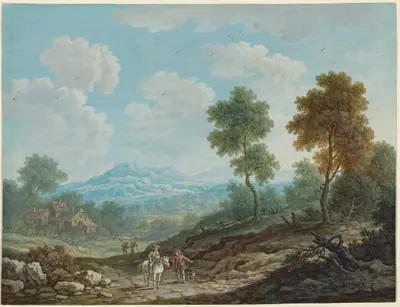 Travelers in a Broad Valley