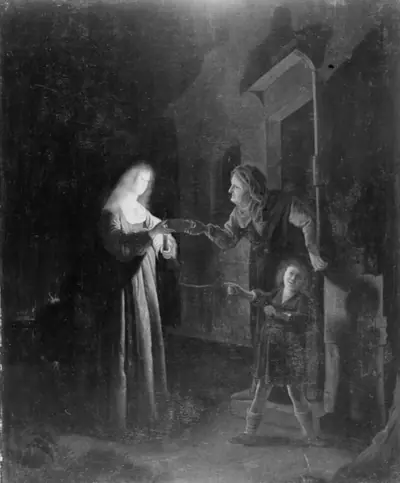 Gudinden Ceres i hollandsk dragt