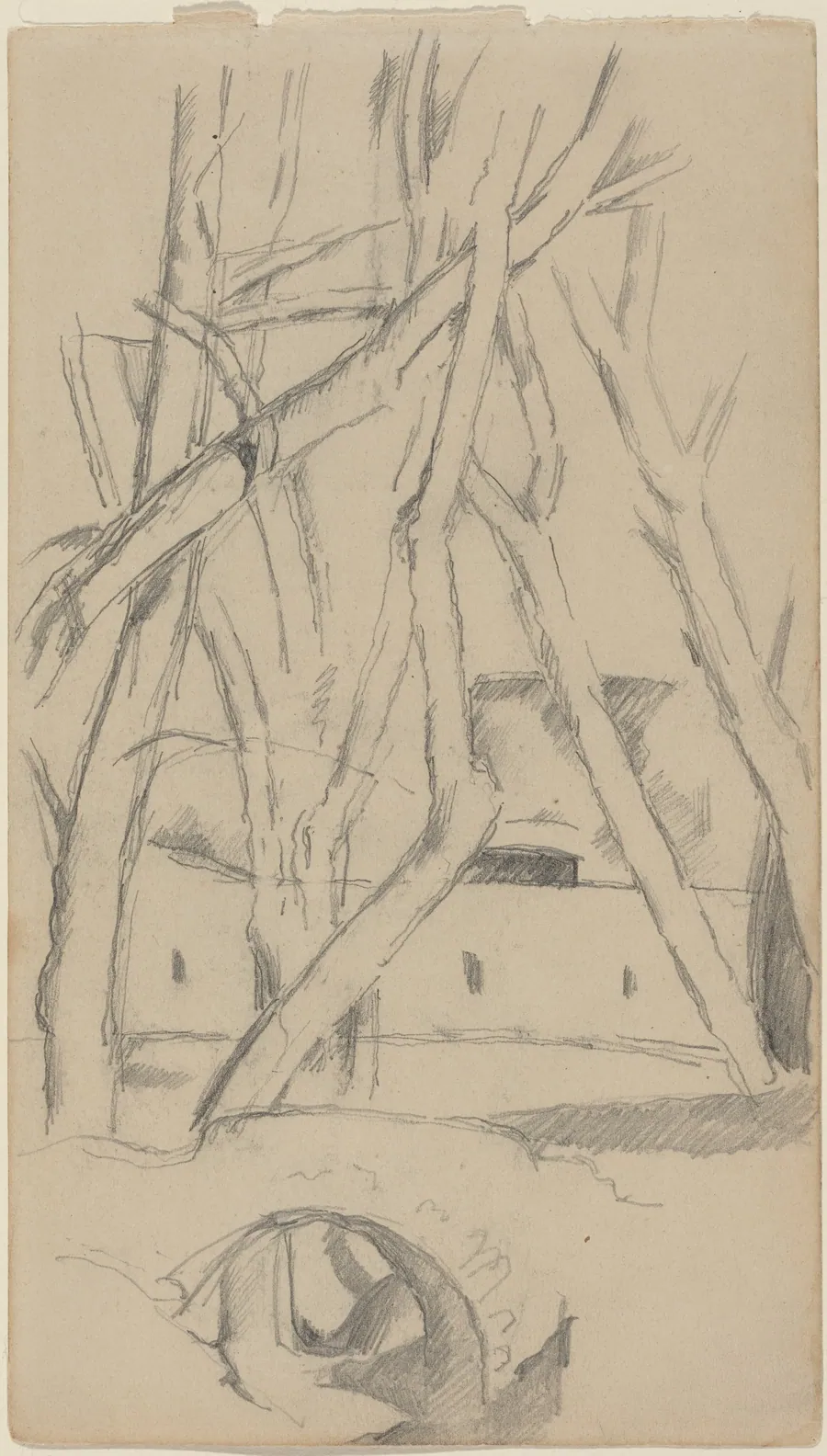 The Little Bridge [recto] by Paul Cezanne