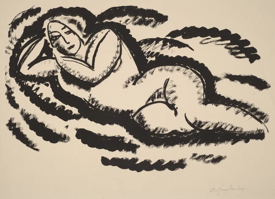 Reclining Nude by Alexej von Jawlensky