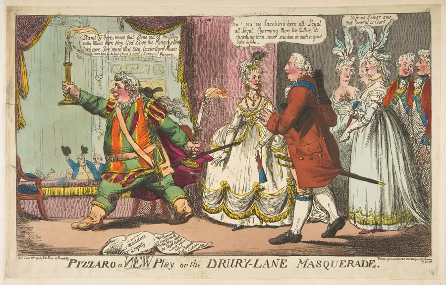 Pizzaro a New Play or the Drury-Lane Masquerade by S. W. Fores